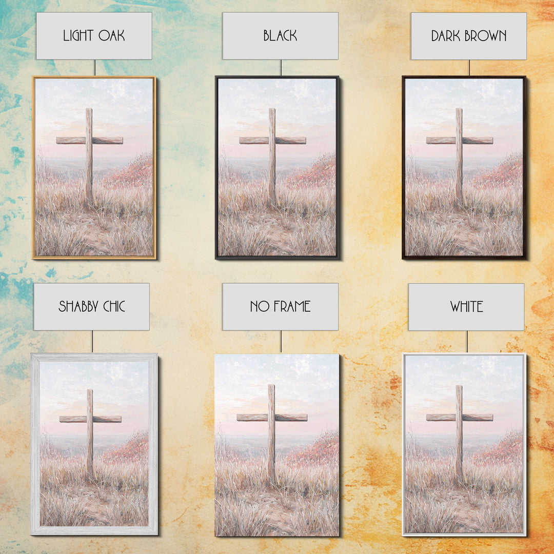 Morning Of Grace, Framed Canvas Print, Christian Wall Art, Christian Art Print, Subtle Christian Art, Modern Christian Painting, Christian