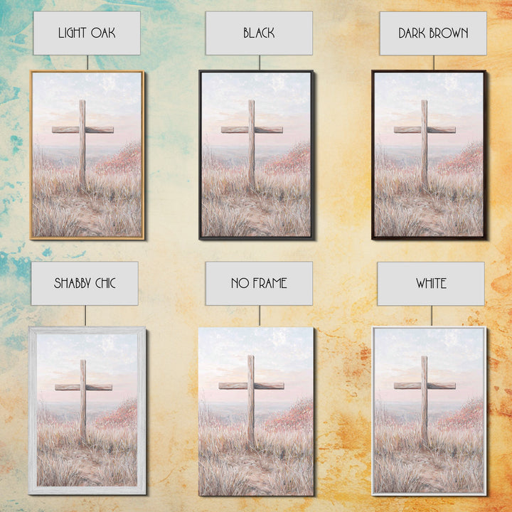 Morning Of Grace, Framed Canvas Print, Christian Wall Art, Christian Art Print, Subtle Christian Art, Modern Christian Painting, Christian