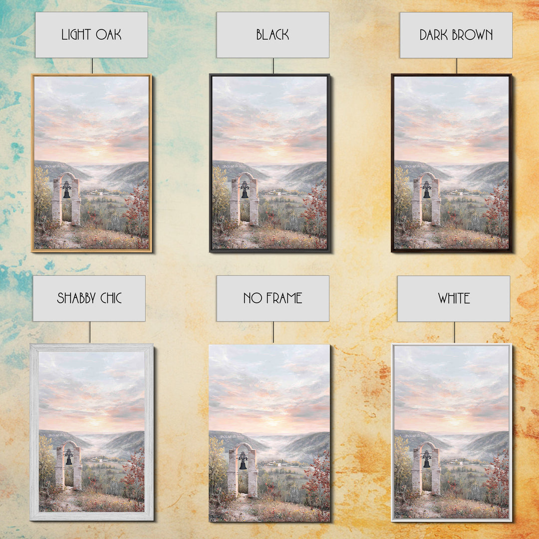 Bell Valley Dawn – Framed Canvas Print – Christian Wall Art – Christian Art Canvas – Christian Gift – Christian Decor