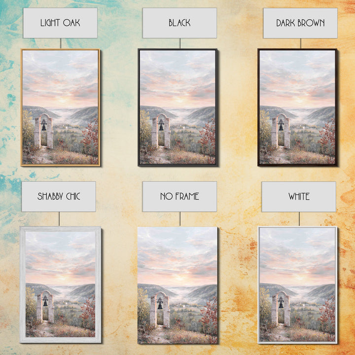 Bell Valley Dawn – Framed Canvas Print – Christian Wall Art – Christian Art Canvas – Christian Gift – Christian Decor