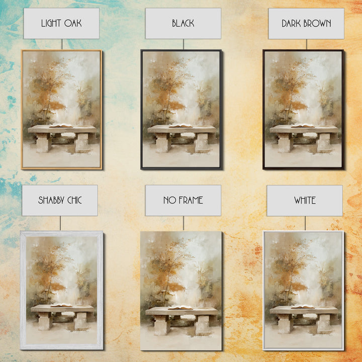 Autumn Scripture Light | Framed Canvas Print | Christian Wall Art | Christian Art Canvas | Christian Gift | Minimalist Christian Art