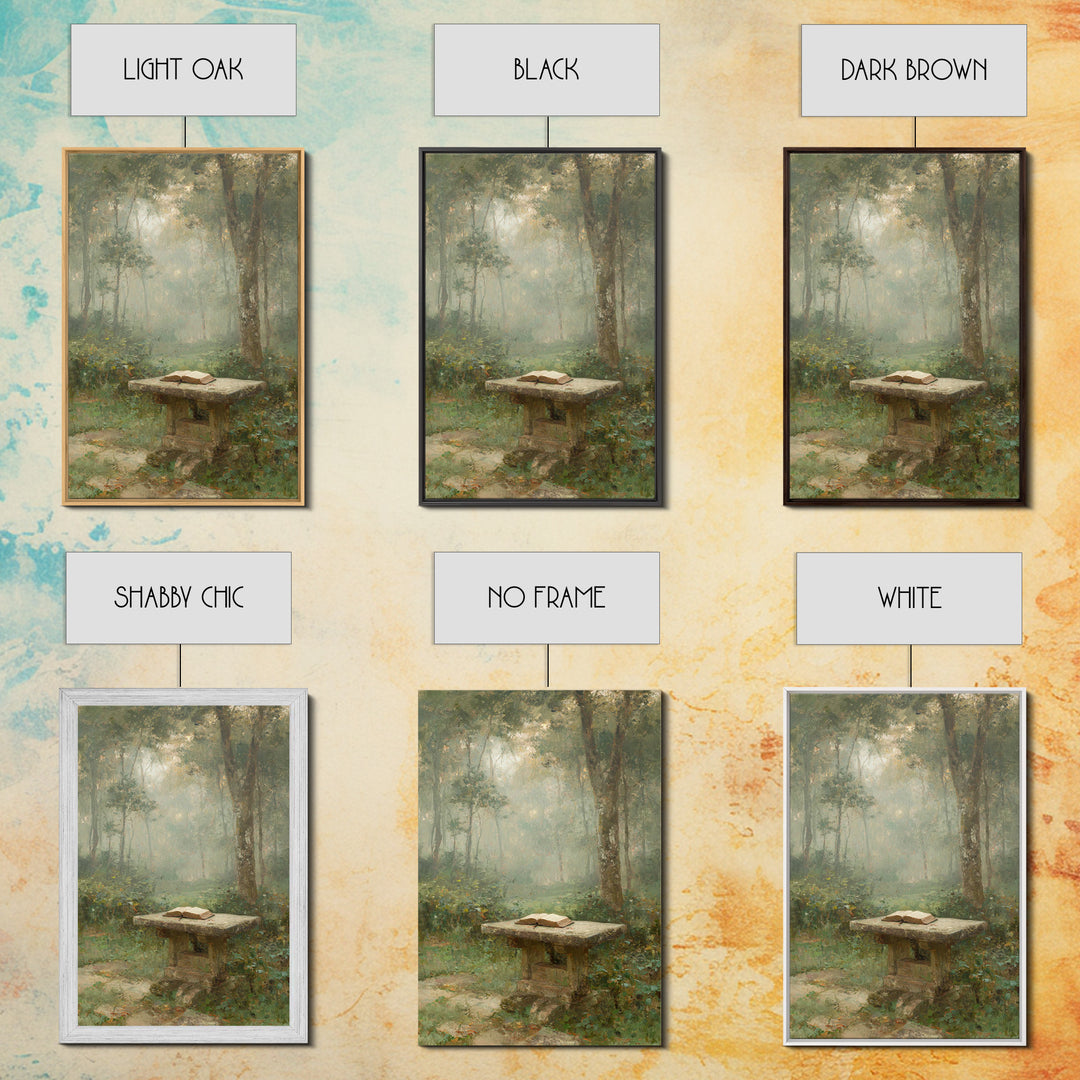 Garden Of Scripture – Framed Canvas Print – Christian Wall Art – Christian Art Canvas – Vintage Christian Art – Christian Gift