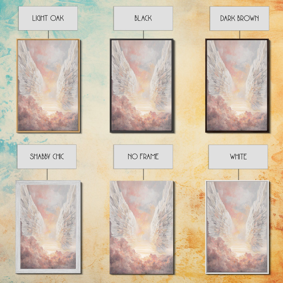 Wings Of Dawn – Framed Canvas Print – Christian Wall Art – Christian Art Canvas – Christmas Art – Christian Decoration – Christian Gift Ide