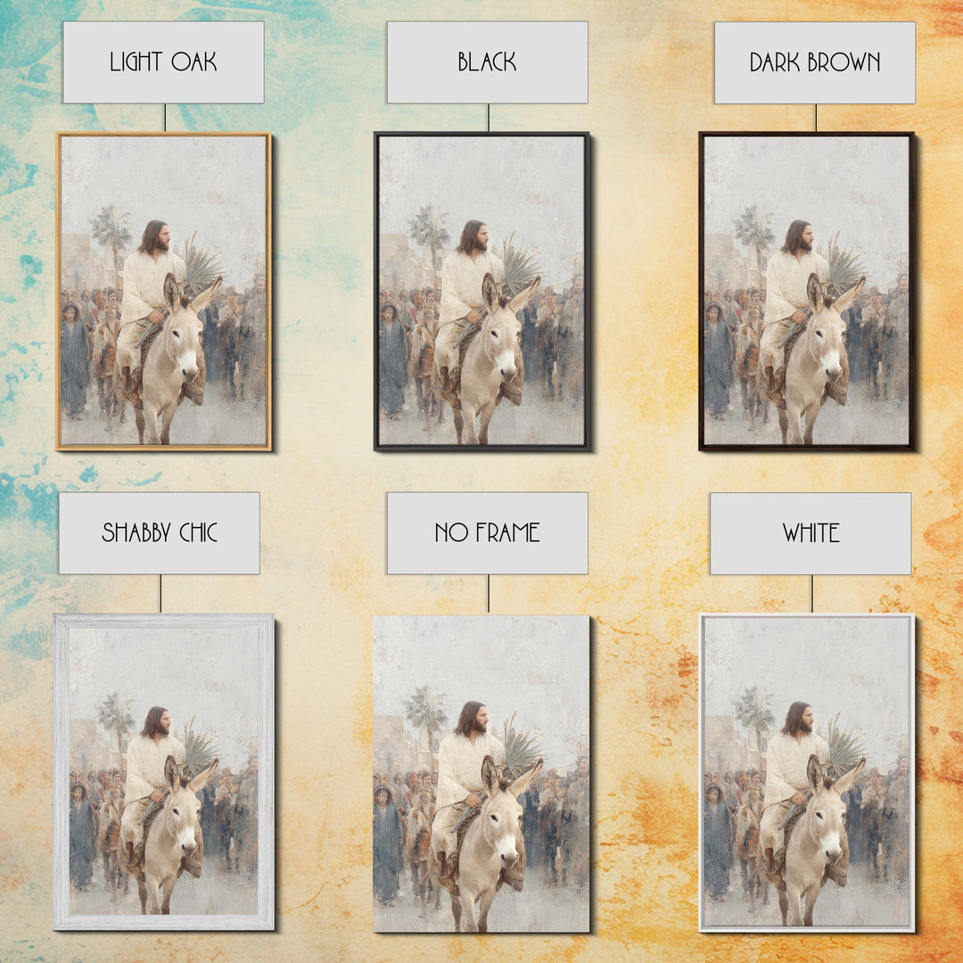 Desert Crowd Hope – Framed Canvas Print – Christian Wall Art – Jesus Painting Canvas – Christian Christmas Art – Christian Art Print – Chri