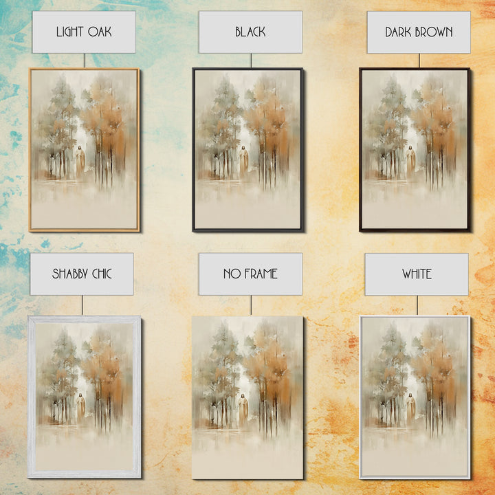 Forest Light Blessing – Framed Canvas Print – Christian Wall Art – Jesus Painting – Christian Art Canvas – Christian Christmas Art