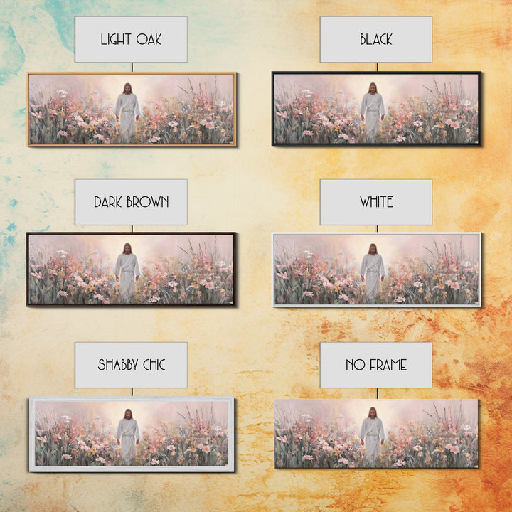 Path Of Renewal – Framed Canvas Print – Panoramic Painting – Christian Wall Art – Jesus Painting – Christian Art Canvas – Modern Christian