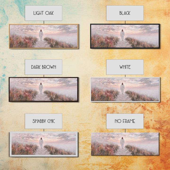Horizon Of Peace – Framed Canvas Print – Panoramic Art – Christian Art Canvas – Jesus Wall Art – Christian Art – Christian Christmas