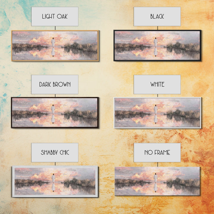 Radiant Horizon | Framed Canvas Print | Christian Wall Art | Panoramic Print | Jesus Painting | Christian Art Canvas
