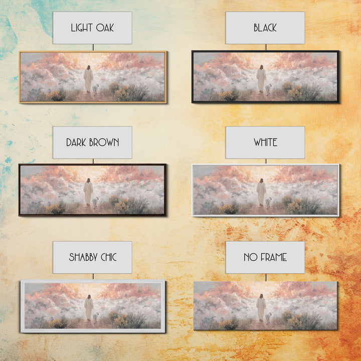 Radiant Ascension – Framed Canvas Print – Panoramic Print – Christian Wall Art – Christian Art Canvas – Jesus Painting – Christmas Art – Ch