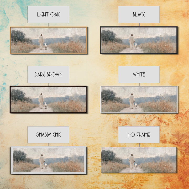 Morning Of Peace – Framed Canvas Print – Panoramic Art – Christian Wall Art – Christian Art Canvas – Jesus Painting – Christmas Art