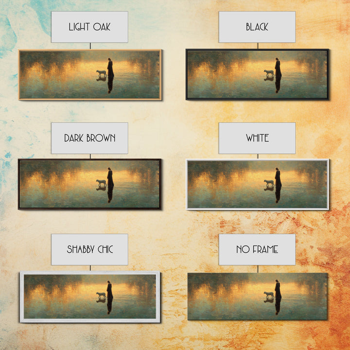Guiding Hope – Framed Canvas Print – Christian Wall Art – Christian Art Canvas – Panoramic Wall Art – Jesus Painting – Christian Art