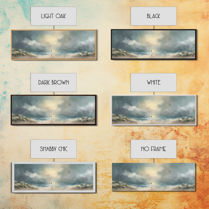 Steps Of Grace | Framed Canvas Print | Panoramic Frame | Christian Art Canvas | Christian Wall Art | Modern Christian Painting | Jesus Art