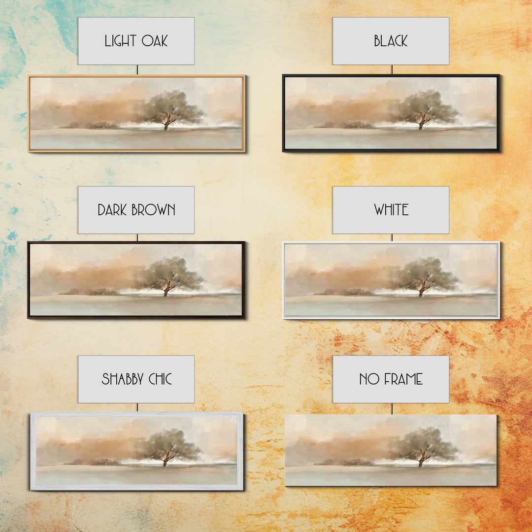 Covenant Tree Grace – Framed Canvas Print – Panoramic Art – Christian Art Canvas – Christian Wall Art – Christian Painting – Christmas Art