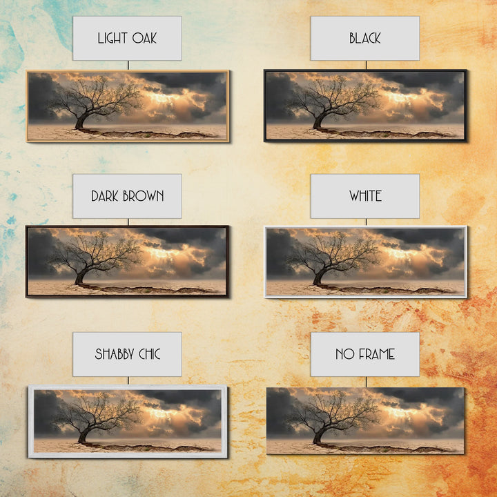 The Guiding Dawn – Framed Canvas Print – Christian Wall Art – Christian Art Canvas – Christmas Art – Panoramic Art – Christian Christmas De