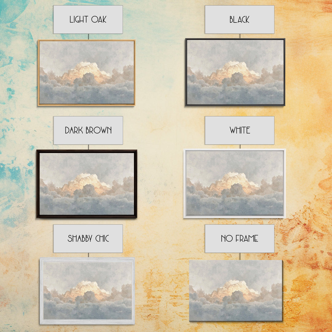 Heaven’s Promise – Framed Canvas Print – Christian Art Canvas – Minimalist Christian Art – Christian Wall Art – Subtle Christian Paintings