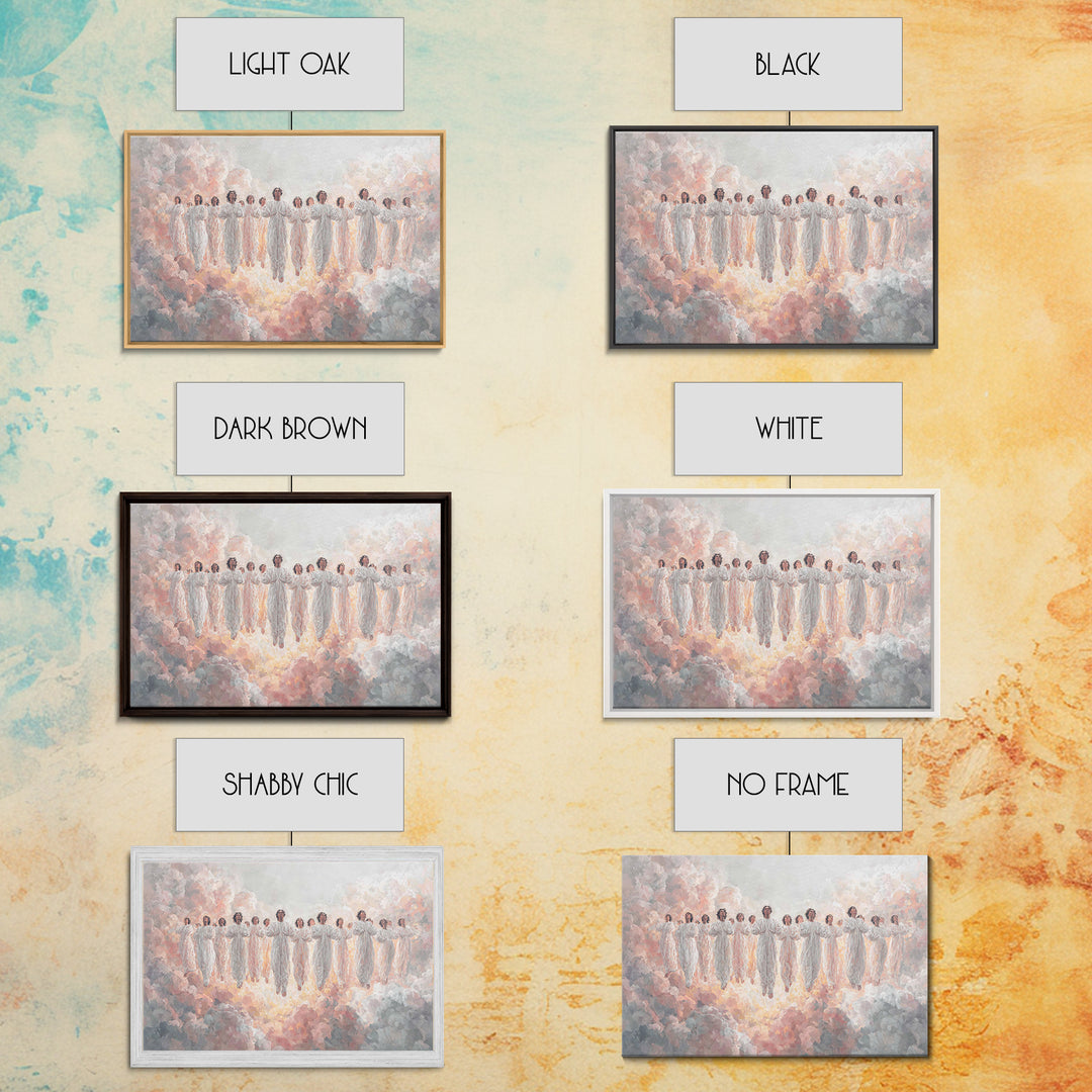Heavenly Chorus – Framed Canvas Print – Christian Wall Art – Christian Art Canvas – Christian Paintings – Christian Christmas Art