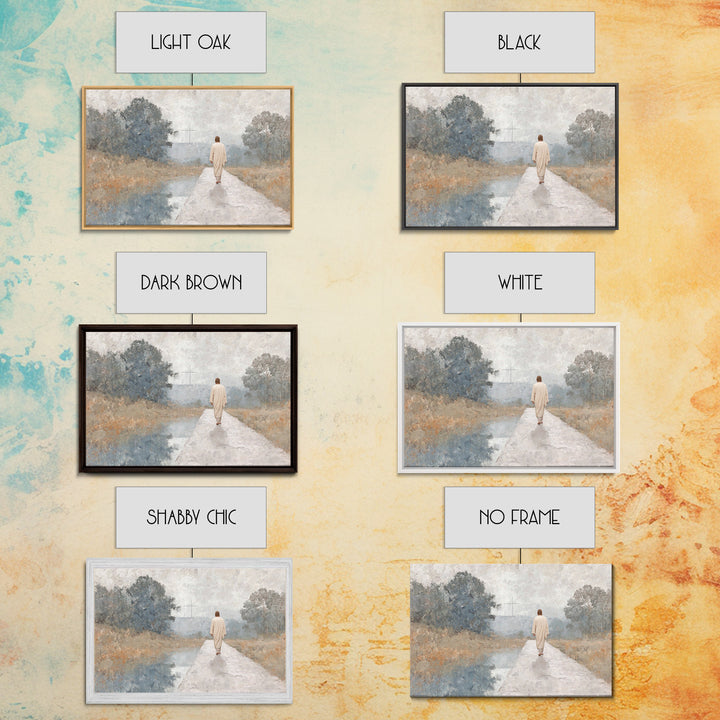 Path Of Mercy | Framed Canvas Print | Christian Art Canvas | Christian Wall Art | Large Christian Painting | Jesus Painting | Christmas Art