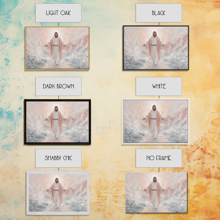 Path Of Glory – Framed Canvas Print – Christian Art Canvas – Jesus Painting – Christian Wall Art – Christian Christmas Art – Christian Gift