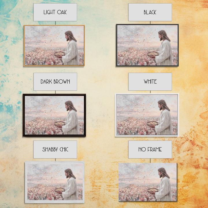 Hillside Abundance – Framed Canvas Print – Christian Art Canvas – Christian Art – Christian Wall Art – Jesus Painting – Large Christian Pai