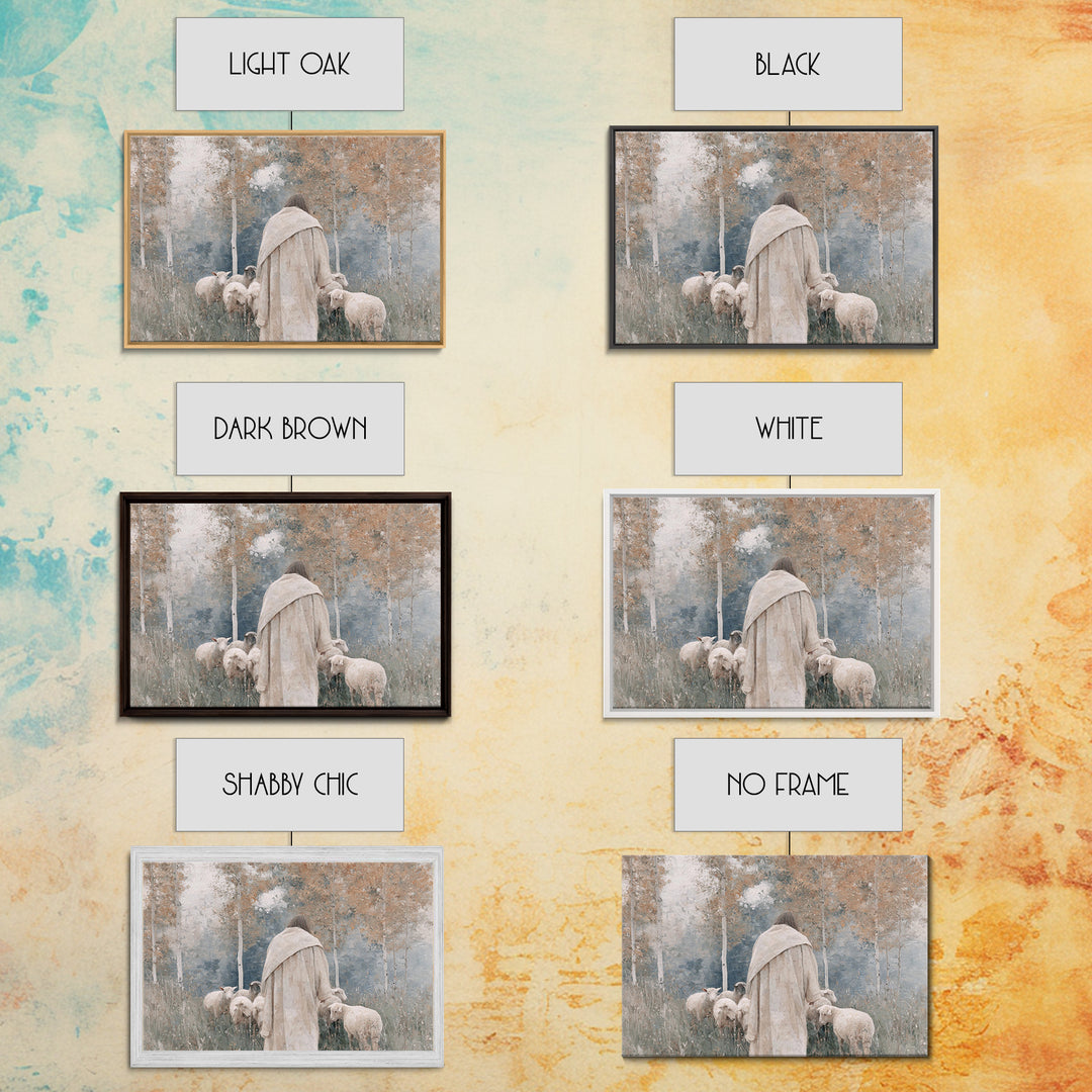 Gentle Watch – Framed Canvas Print – Christian Art Canvas – Subtle Christian Art – Christian Wall Art – Jesus Painting