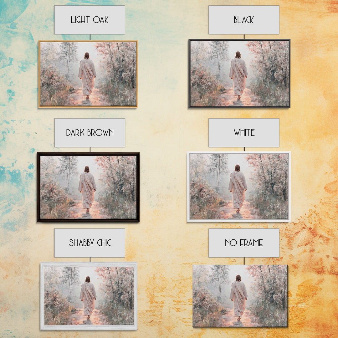 Blossoms Of Faith | Framed Canvas Print | Christian Art Canvas | Jesus Painting | Christian Wall Art | Christian Gift Ideas