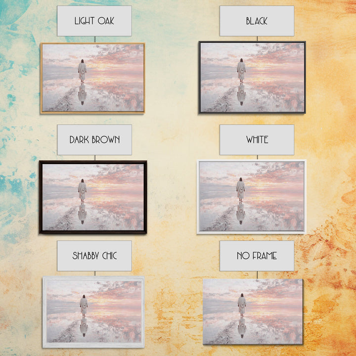 Horizon Of Grace | Framed Canvas Print | Christian Art Canvas | Jesus Painting | Christian Wall Art | Subtle Christian Art | Christian Art