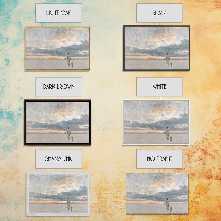 Eternal Horizon – Framed Canvas Print – Modern Christian Art – Christian Art Canvas – Jesus Painting – Christian Decoration – Christmas Art