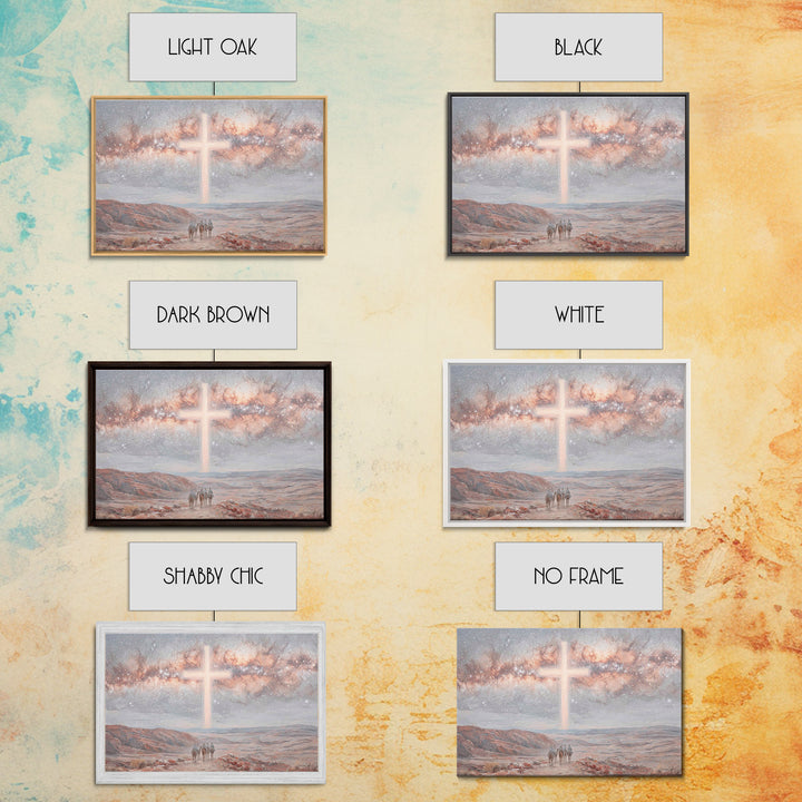 Celestial Promise – Framed Canvas Print – Christian Christmas Art – Christian Art Painting – Christmas Wall Art – Christian Art Canvas – Mo