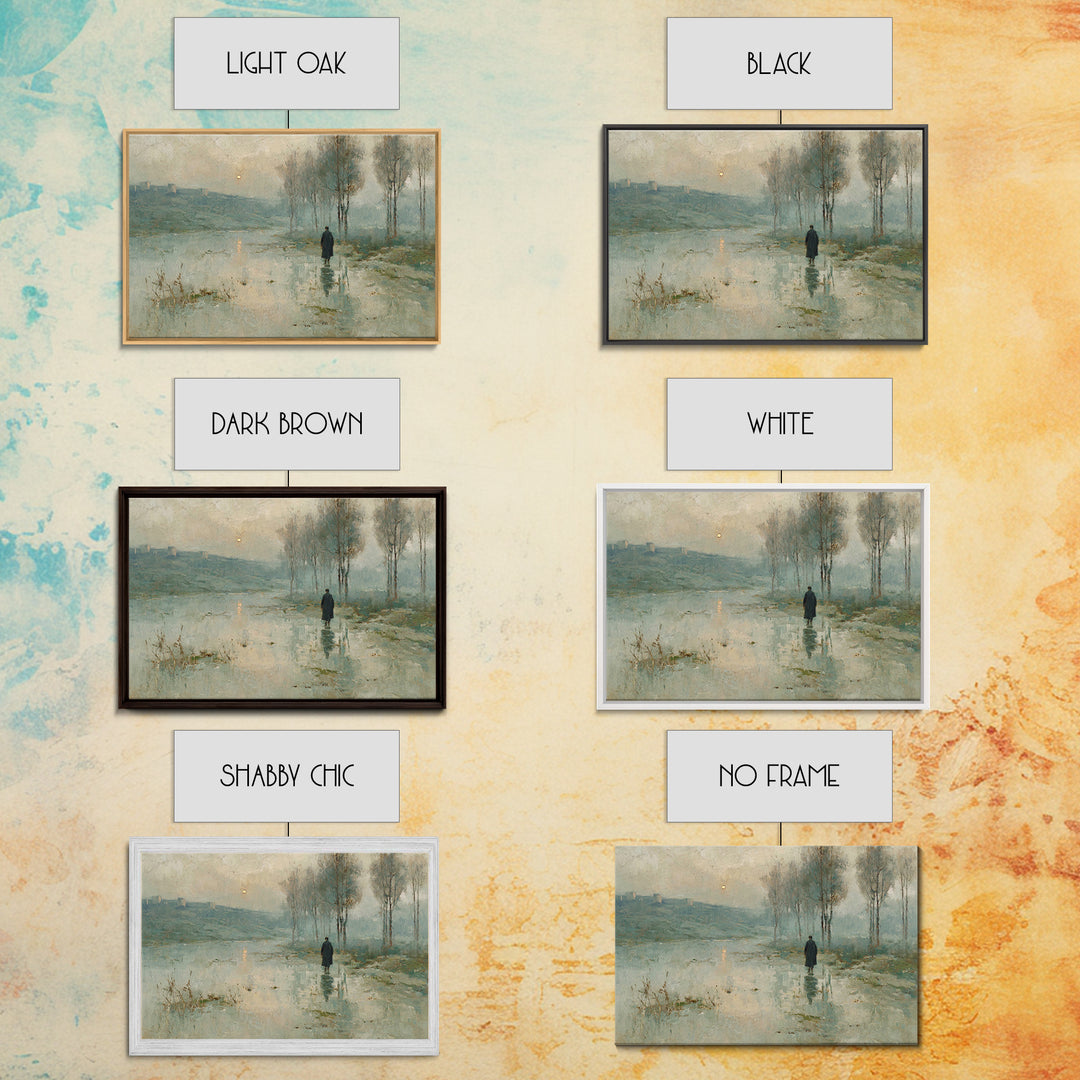 Valley Of Light – Framed Canvas Print – Christian Art Canvas – Christian Wall Art – Moody Christian Art – Christian Art Print – Modern Chri