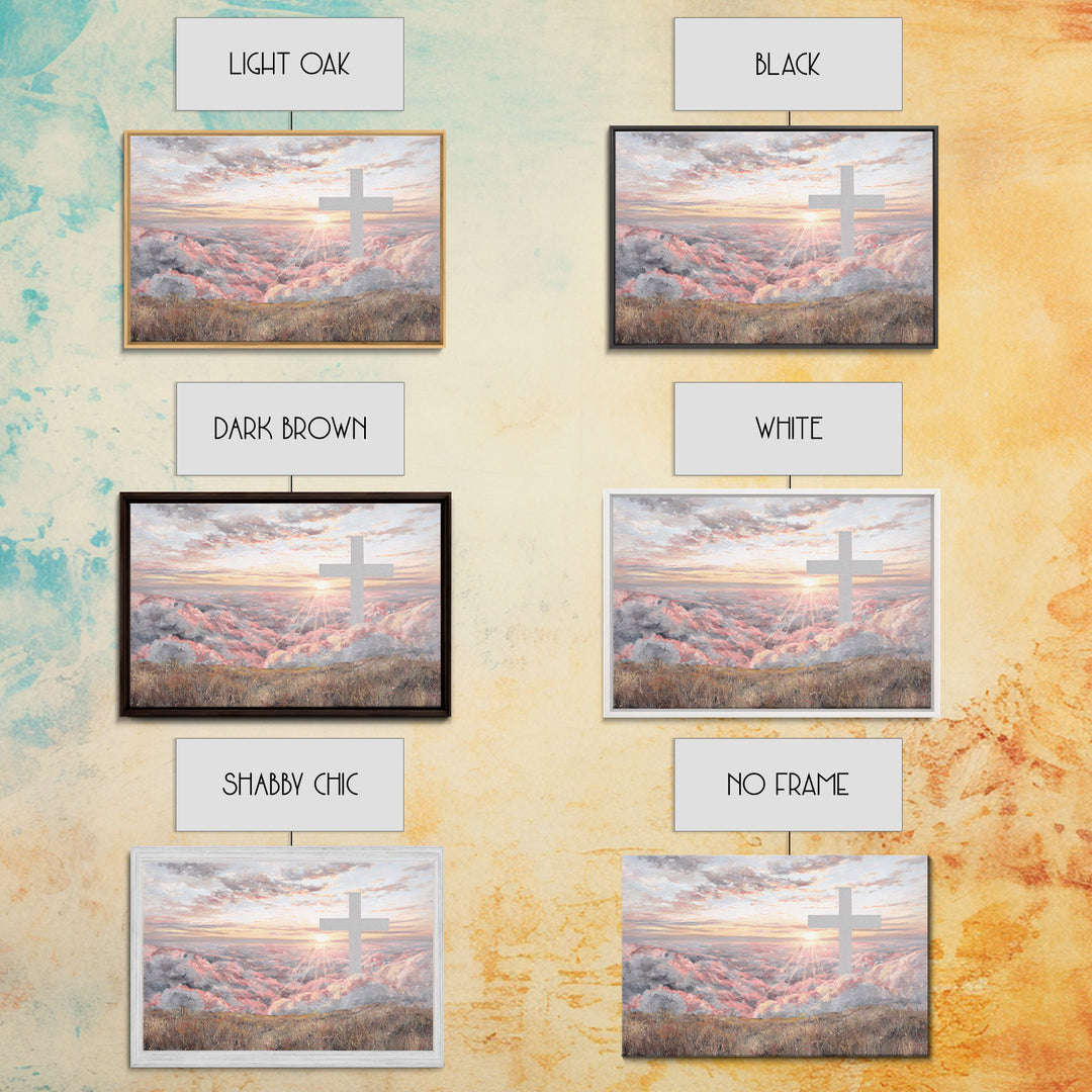 Horizon Of Hope – Framed Canvas Print – Christian Art Canvas – Christian Wall Art – Subtle Christian Art – Christian Gift – Christian Paint