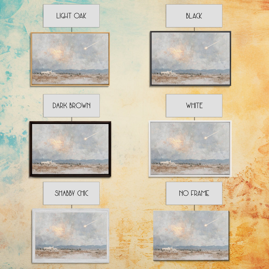 Guiding Light, Framed Canvas Print, Christian Wall Art, Christmas Art, Christian Art Canvas, Christian Christmas Art, Christian Decor For H