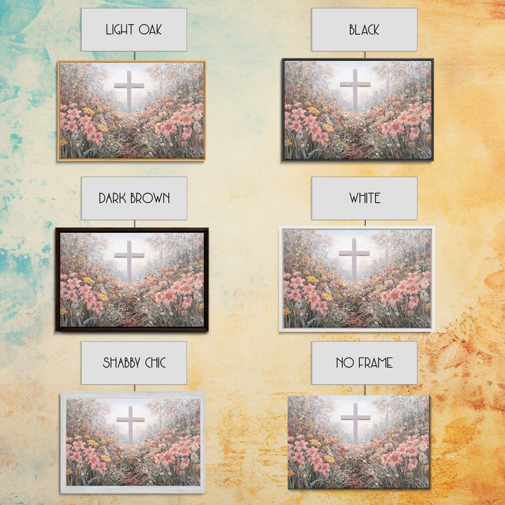 Garden Of Hope | Framed Canvas Print | Christian Art Canvas | Christian Wall Art | Jesus Christmas Art | Christian Gift Ideas | Modern Chri