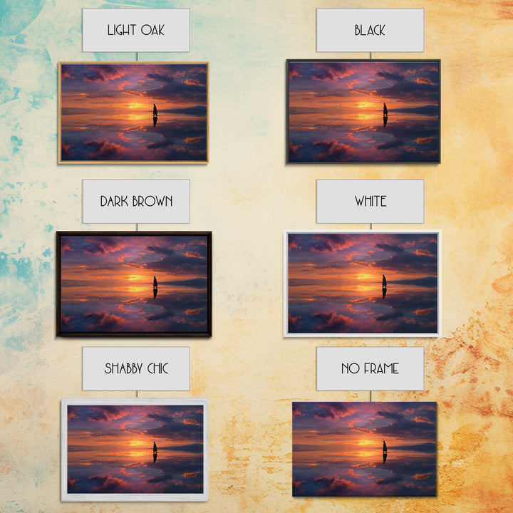 Twilight Of Promise – Framed Canvas Print – Christian Art Canvas – Jesus Painting – Christian Wall Art – Modern Christian Art – Christmas A