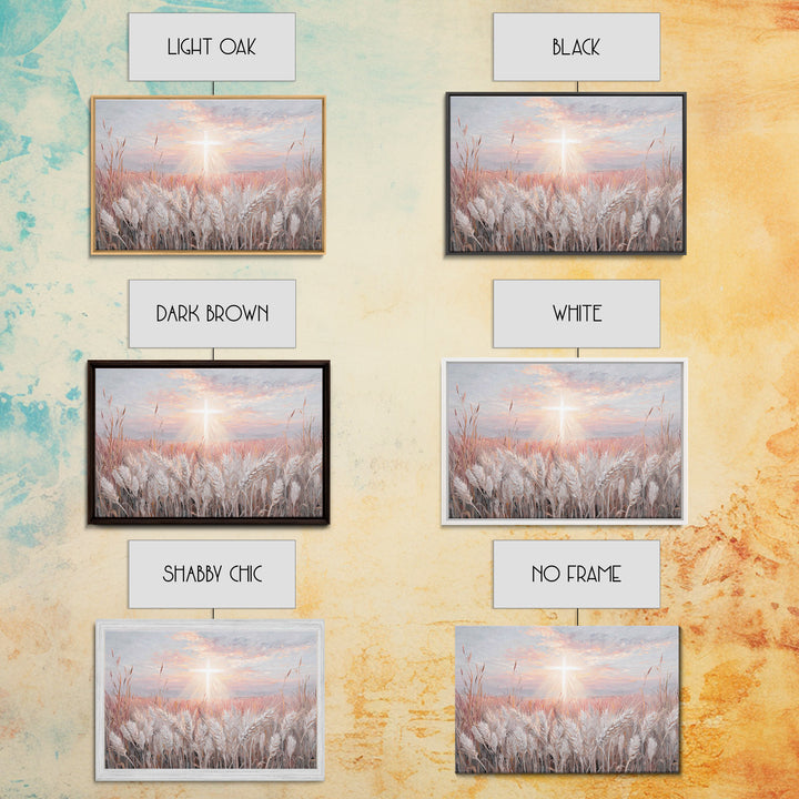 Field Of Hope – Framed Canvas Print – Christian Art Canvas – Christian Wall Art – Christian Christmas – Jesus Painting – Christian Gift