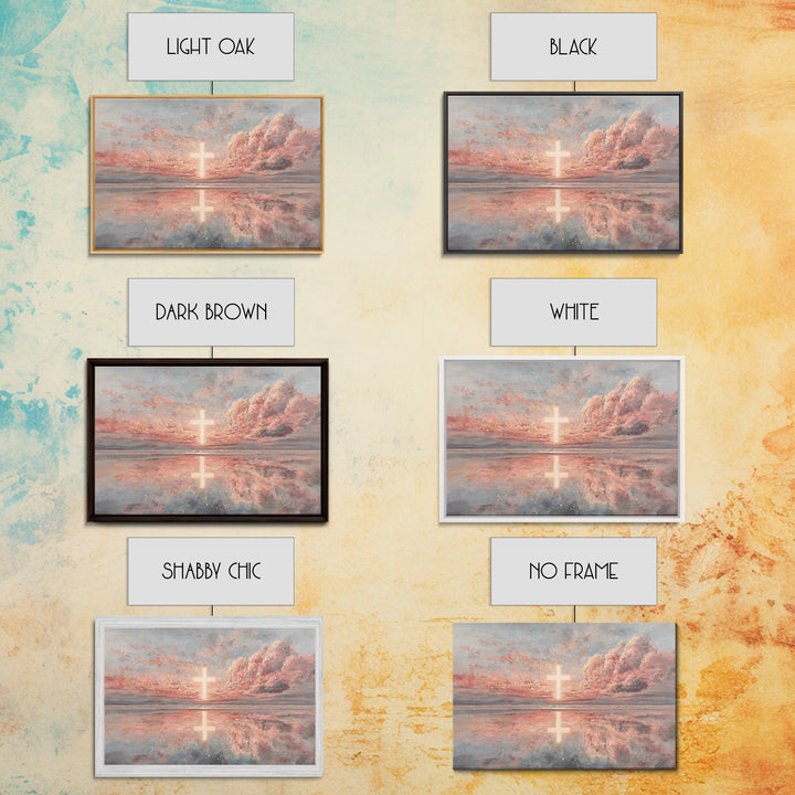 Cave Of New Light – Framed Canvas Print – Christian Christmas Art – Christian Art Painting – Framed Christian Art – Christmas Wall Art – Ch