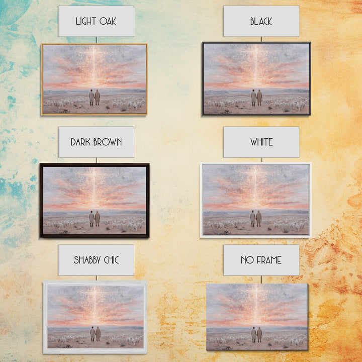 Dawn Of Promise | Framed Canvas Print | Christian Christmas Art | Christian Wall Art | Christian Art Canvas | Christmas Art Prints | Christ