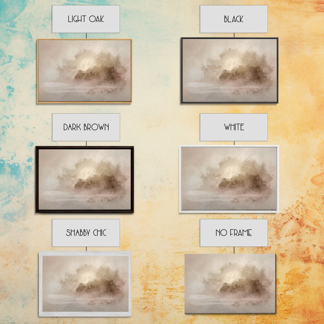 Clouds Of Glory – Framed Canvas Print – Christian Wall Art – Christian Art Canvas – Abstract Christian Art – Christian Paintings – Christia