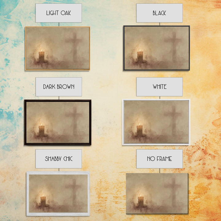 Quiet Devotion – Framed Canvas Print – Christian Art – Christian Wall Art – Moody Christian Art – Christian Art Canvas