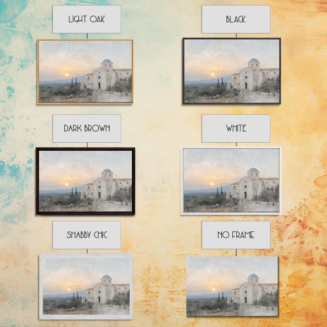 Sunset Sanctuary Rise | Framed Canvas Print | Christian Wall Art | Christian Art Canvas | Vintage Christian Art | Christian Paintings | Chr