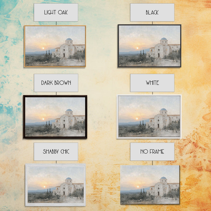 Sunset Sanctuary Rise | Framed Canvas Print | Christian Wall Art | Christian Art Canvas | Vintage Christian Art | Christian Paintings | Chr