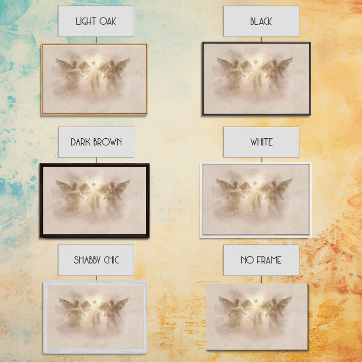 Trinity Of Light – Framed Canvas Print – Christian Art Canvas – Christian Wall Art – Christian Decor – Christmas Art – Subtle Christian Art