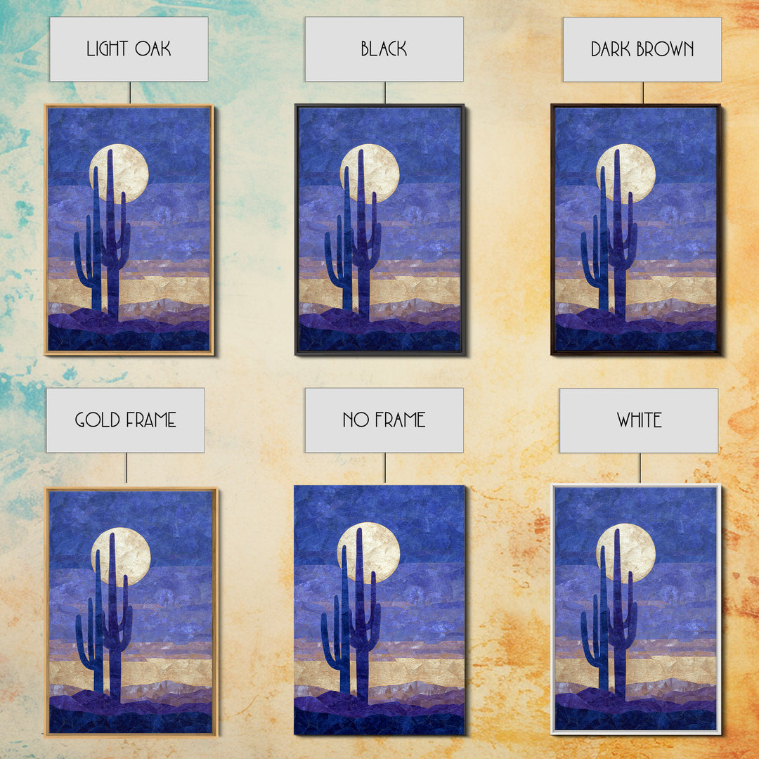 Starry Desert Sky Canvas Print, Celestial Art, Art Deco, Living Room Decor, Celestial, Modern Art, Downloadable Prints, CEL-2x3-91