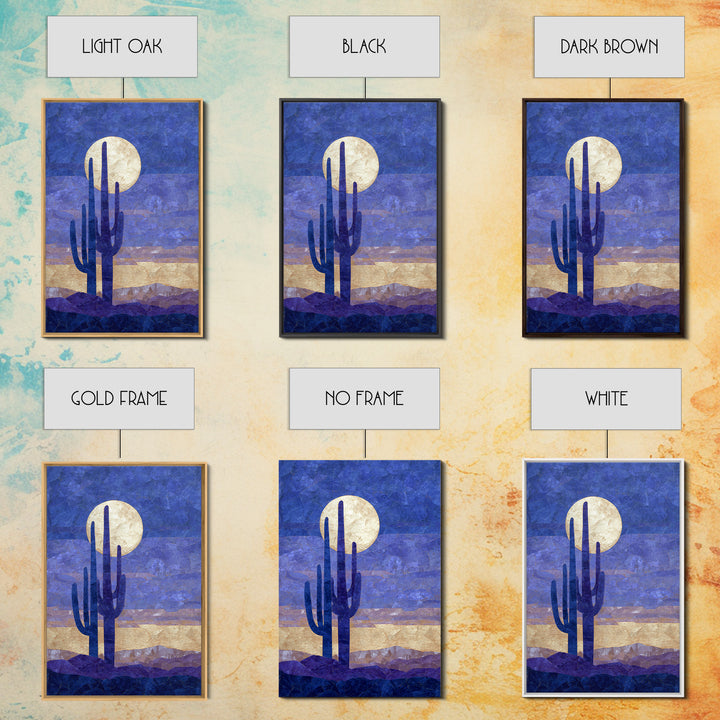 Starry Desert Sky Canvas Print, Celestial Art, Art Deco, Living Room Decor, Celestial, Modern Art, Downloadable Prints, CEL-2x3-91