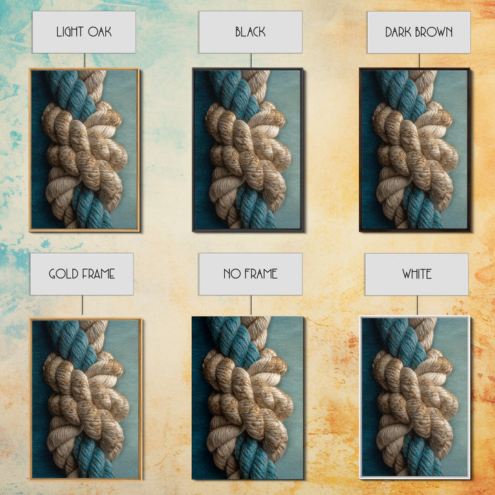 Weathered Nautical Rope and Brass Compass Canvas Print, Coastal Art, Original Art, Coastal Decor, Coastal, Blue Wall Art, COA-2x3-71