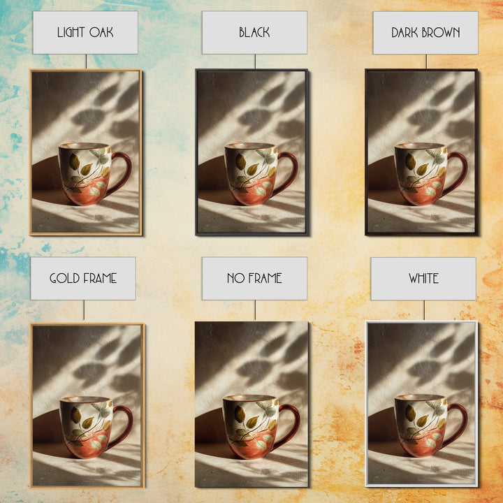 Espresso Cup with Rising Steam and Warm Canvas Print, Coffee Shop Art, Gothic Home Decor, Cafe Decor, Fine Art, Cafe, CSA-2x3-9