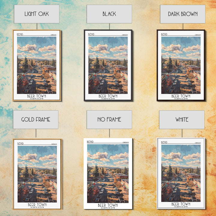 Bend Travel Poster, Canvas Print, Retro Wall Art, Travel Print, Fine Art Print, Vintage Travel, Travel Art Print, Vintage Travel Art