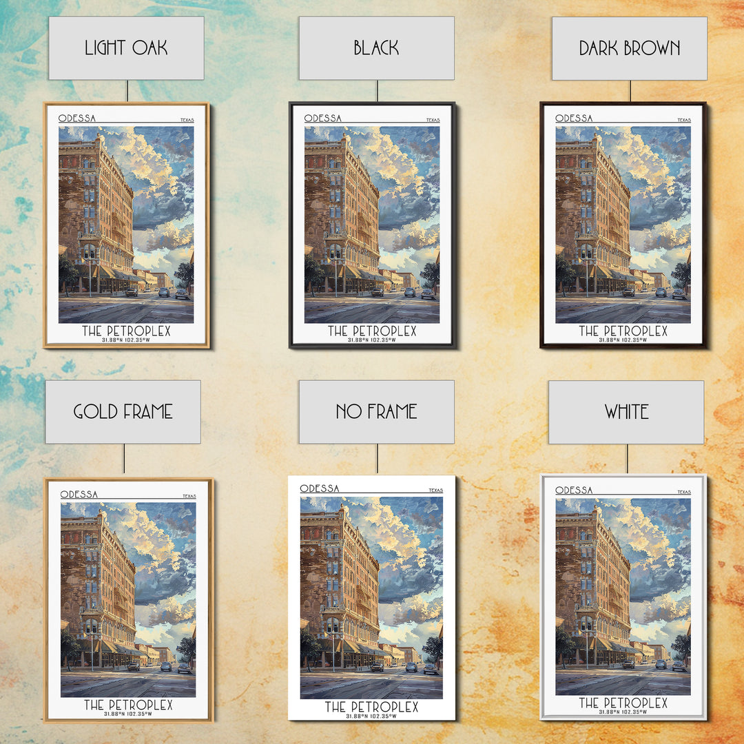 Odessa Travel Poster, Framed Canvas Print, Retro Travel Poster, City Wall Art, City Travel Poster, City Illustration, Retro Wall Art