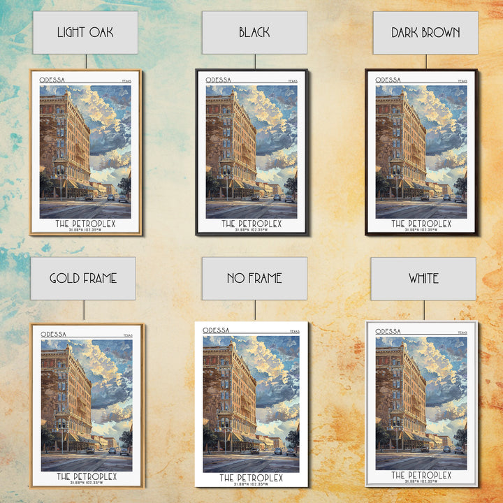 Odessa Travel Poster, Framed Canvas Print, Retro Travel Poster, City Wall Art, City Travel Poster, City Illustration, Retro Wall Art