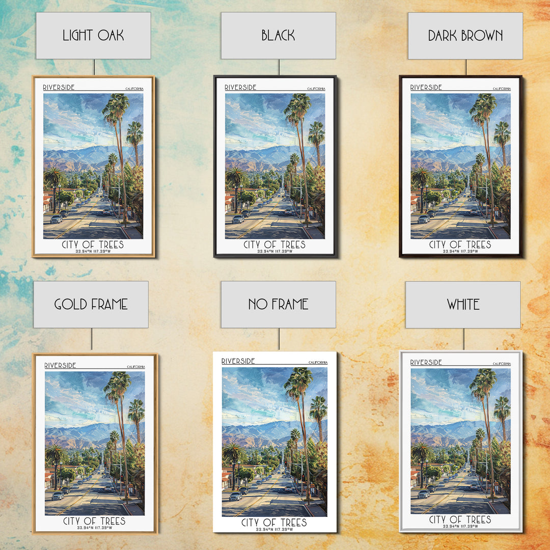 Riverside Travel Poster, Framed Canvas Print, Travel Art Print, Modern Wall Decor, City Art Print, Landscape Art, City Travel Poster