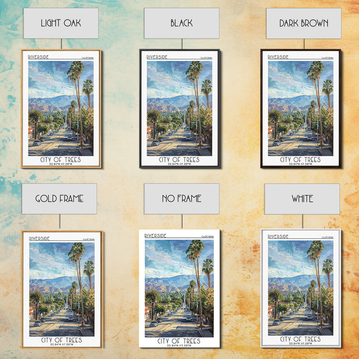 Riverside Travel Poster, Framed Canvas Print, Travel Art Print, Modern Wall Decor, City Art Print, Landscape Art, City Travel Poster